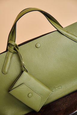 Женская кожаная сумка Dari DBR 31136 зеленая водоросль  фото 12