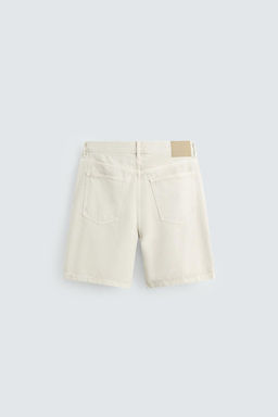 REGULAR FIT DENIM BERMUDA SHORTS - Zara фото 8