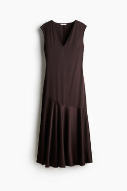 Vestido de sat?n con escote en V - H&m фото 2