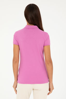 Женская фиолетовая базовая футболка - U.s. polo assn фото 5