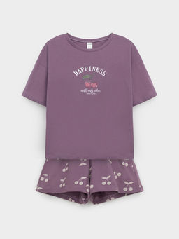 МП 1658-1/сливовый 3211 Н067.1 пижама для дев - Crockid фото 2