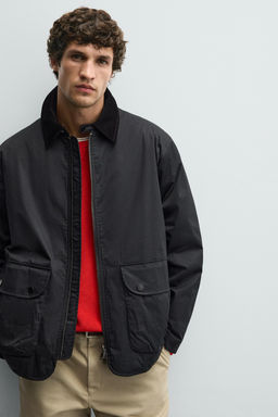 CONTRAST COLLAR PARKA - Zara фото 5