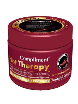 "Compliment" Маска д/в Hot Therapy профил.выпадения укрепл.с термоэффектом (500мл).12 /873982/