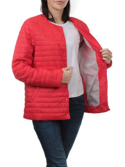 K-527 RED Куртка демисезонная стеганая женская (70 гр. холлофайбер) - Fashion фото 7