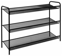 Подставка для обуви 3-х полочная "Женева 33" (черный)