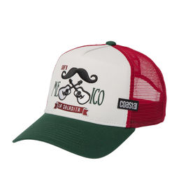 Бейсболка COASTAL арт. HFT Mexican Mustache (зеленый / белый)