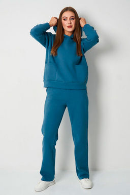 Арт.2902 Костюм женский с начесом 44-52 (5 шт) Цвет:верх-джинс,низ-джинс - Калинка фото 8