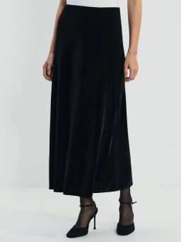 Юбка миди из бархата / Zarina