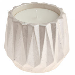 Свеча "Кристалл" д9,8см, h8,2см, парафин, в подсвечнике из гипса, перламутр, время горения 35 часов (Россия)