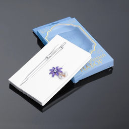 Цена за 2 шт. Набор подарочный 2в1 (ручка, брошка) микс