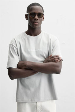 PRINTED SLOGAN T-SHIRT - Zara фото 5