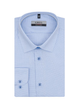 Сорочка мужская длинный рукав GREG 124/237/368/ZN/1p STRETCH  фото 2