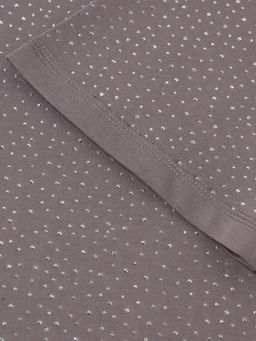 Футболка со стразами женская MIST, серая, размер M