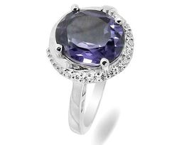 Кольцо из серебра синт.александрит, Илана