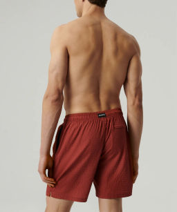 ATLANTIC KMB-226 Шорты мужские пляжные 4Way Stretch Texture медный  фото 3