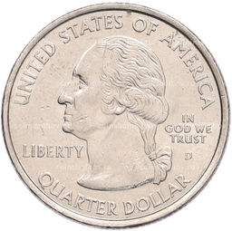 Монета 1/4 доллара (25 центов) 2001 года D США Штаты и территории  Кентуки