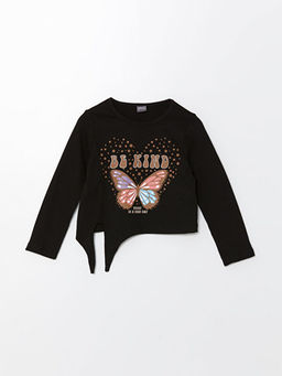 Bisiklet Yaka K?z ?ocuk Ti??rt