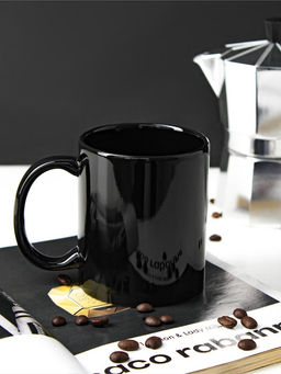 Кружка Доляна «Классика», 390 мл, керамика, чёрная