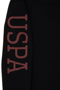 Erkek _ocuk Siyah Basic Bisiklet Yaka Sweatshirt Sepette S_rpriz _ndirim - U.s. polo assn фото 3