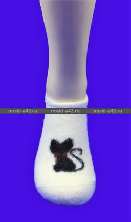 Цена за 10 пар. МИНИBS носки женские укороченные ангора НОРКА ШЕРСТЬ Кошечка 37-41 (фактически 37-41) - Weiwei фото 7