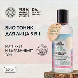 Тоник для лица Био 5 в 1 Сужающий поры, 170 мл / Doctor Taiga / Natura Siberica
