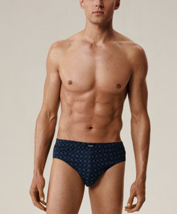 ATLANTIC 3MP-205 Трусы классика Check - набор 3 шт. океан + темно-синий + коричневый  фото 2