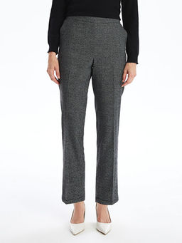 Beli Lastikli Kazaya?? Desenli Kad?n Pantolon