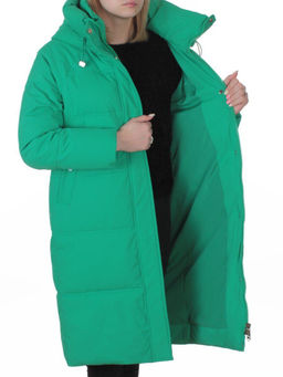 H24-620 GREEN Куртка зимняя женская (200 гр. холлофайбер)