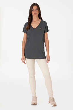 Kad_n Antrasit Basic Ti__rt Sepette S_rpriz _ndirim - U.s. polo assn фото 4