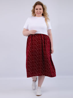 Платье Виттория, вискоза/кулирка До 60 размера - Малина фото 92