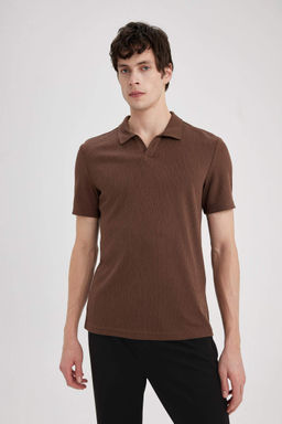Modern Fit Basic Duz K?sa Kollu Polo Tisort - Defacto фото 3