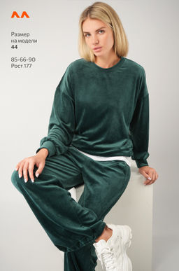 Женский велюровый костюм оверсайз Happyfox