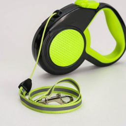 Рулетка Пижон светоотражающая, 5 м, до 25 кг, трос, прорезиненная ручка, зелёная  фото 4