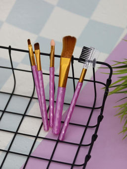 Набор кистей для макияжа "Neon Muse", 5 шт., purple