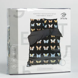 Постельное бельё Этель 2 сп Butterfly dance 175х215 см, 200х220 см,70х70 см -2 шт,поплин  фото 5