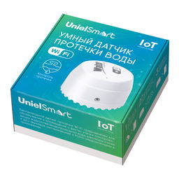 USN-A520 WS/WF WHITE Умный датчик протечки воды Wi-Fi, на батарейке CR123A (н/к). Звуковое+PUSH оповещение. Напольный. Белый. Приложение UnielSmart. TM Uniel - Volpe фото 6