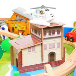 Железная дорога, 108 элементов, стол в комплекте - Simaland фото 2