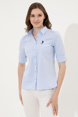 Kad_n A__k Mavi Uzun Kollu Basic G_mlek