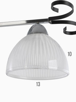 Люстра 12273/3CR, 3×40 Вт, E27, 52×52×23 см