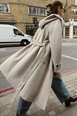 SOFT HOODED COAT - Zara фото 11