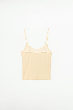 POINTELLE TOP WITH LACE TRIMS - Zara фото 6