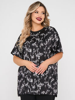 Блузка 0087-29 черный матовый