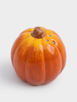 Емкость для соли или перца, 7 см, керамика, оранжевая, Тыква, Bright pumpkin