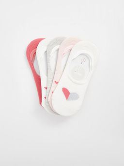 Desenli K?z ?ocuk Babet ?orap 5li