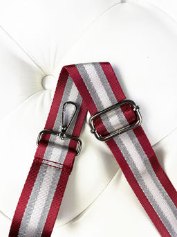 LACCOMA ремень 1000-21-4-полоса красный полиэстр