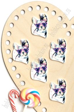 Кабошон-вырубка "Собачка" 2,5*3,5 см (10 шт) SF-5915, №2