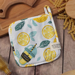Прихватка Этель Лимонад 19х19 см, 80% хл, 20% пэ, сатин 110 г/м2