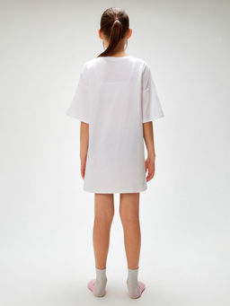 ACOOLA / Ночная сорочка детская для девочек Chad2 белый  фото 4