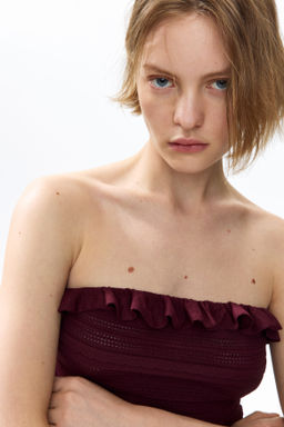 Top bandeau en punto pointelle - H&m фото 4