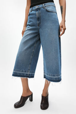 BERMUDA DENIM WIDE LEG ZW COLLECTION / Azul - Zara фото 2